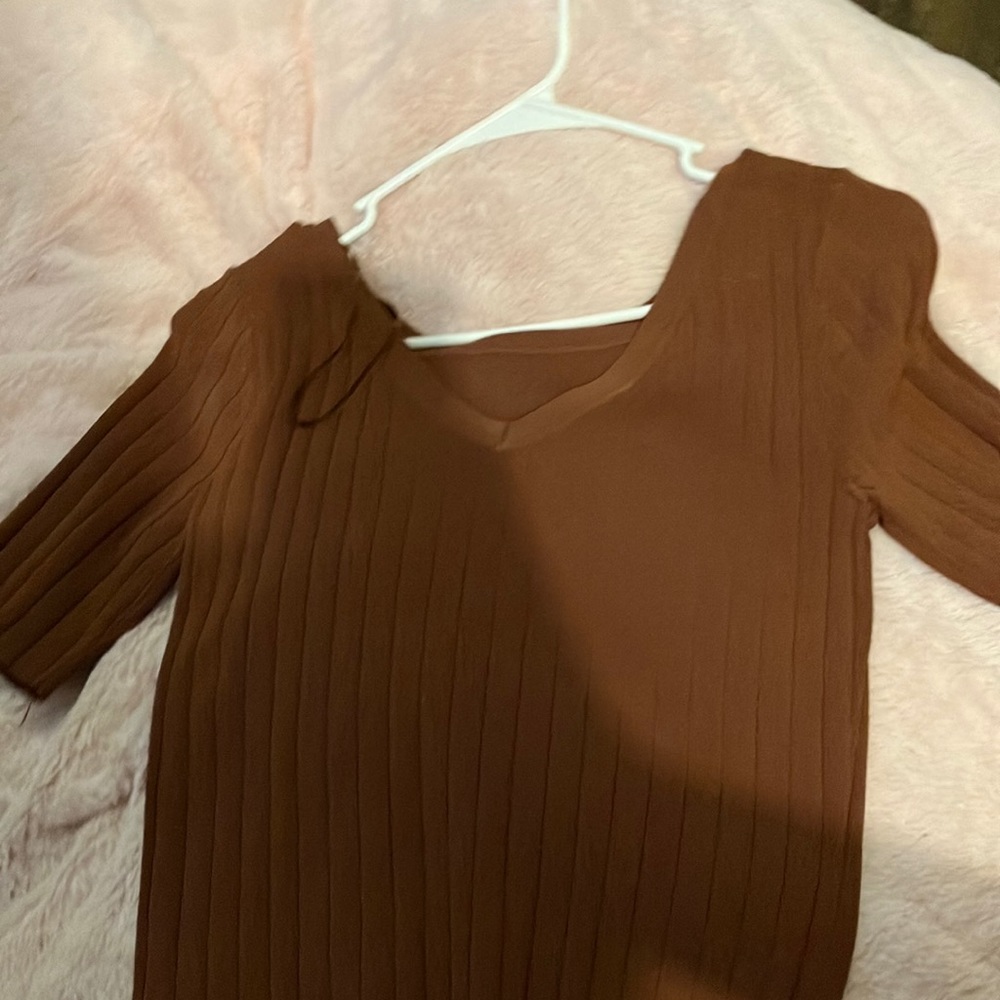 Brown blouse